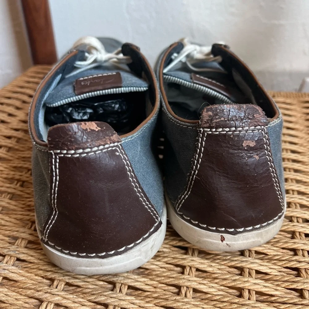 Clarks Collection Men’s Shoes – Size 9.5 – Soft Cushion Ortholite – Blue/Brown